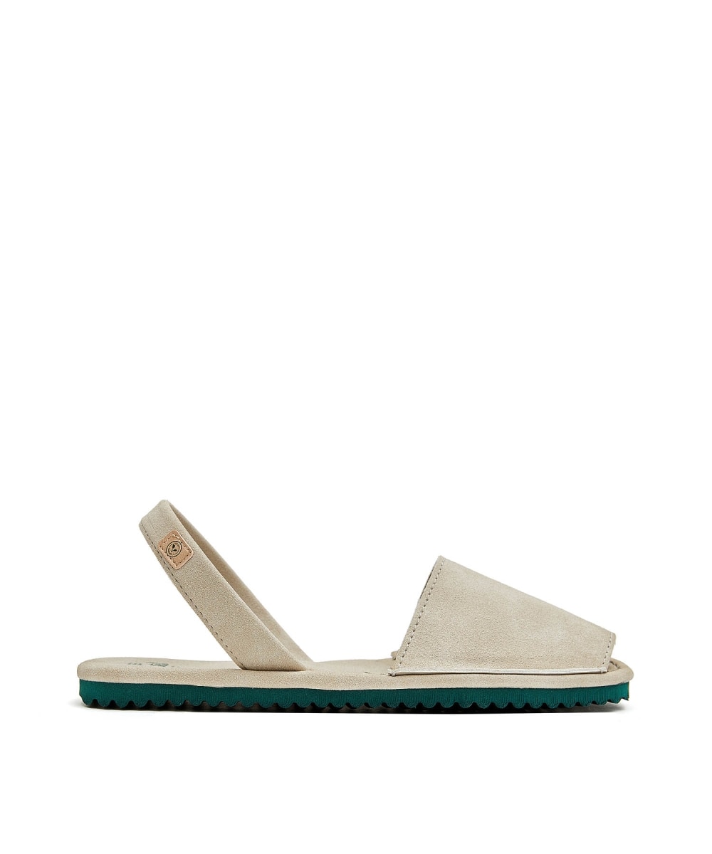 Menorquinas de mujer en piel vegana y suela color - CASTELL MENORCA - Beige Beige-1