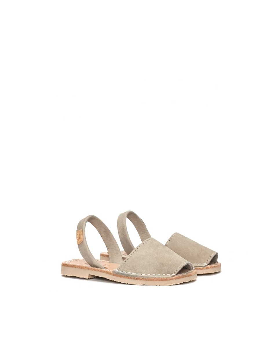 Menorquinas de niños en piel color - CASTELL MENORCA - Beige Beige-2