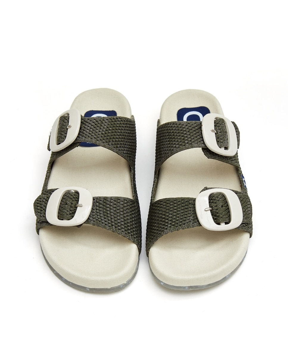 Sandalias unisex de materiales sostenibles - CASTELL MENORCA - Verde Oliva Verde Oliva-3