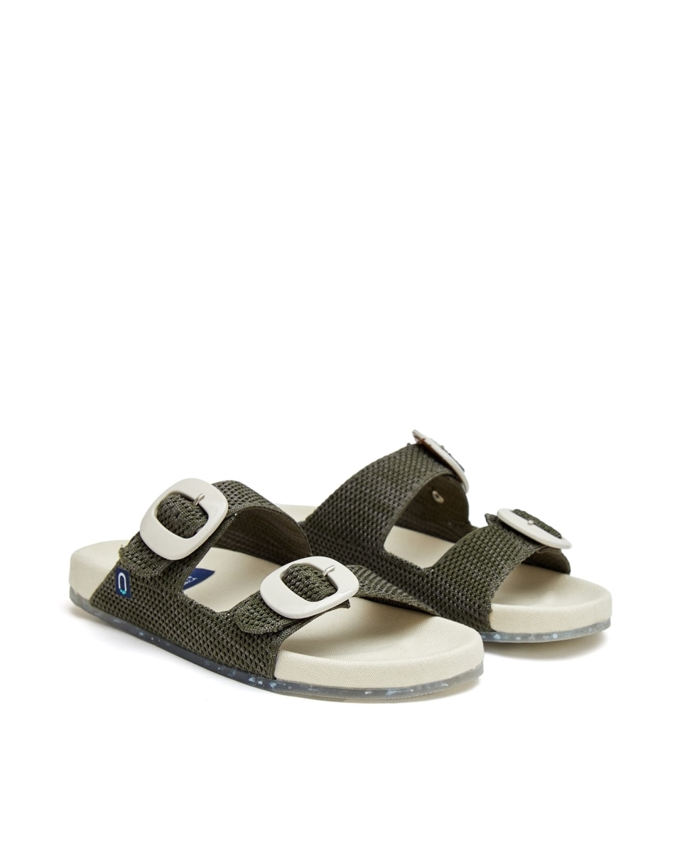 Sandalias unisex de materiales sostenibles - CASTELL MENORCA - Verde Oliva Verde Oliva-2