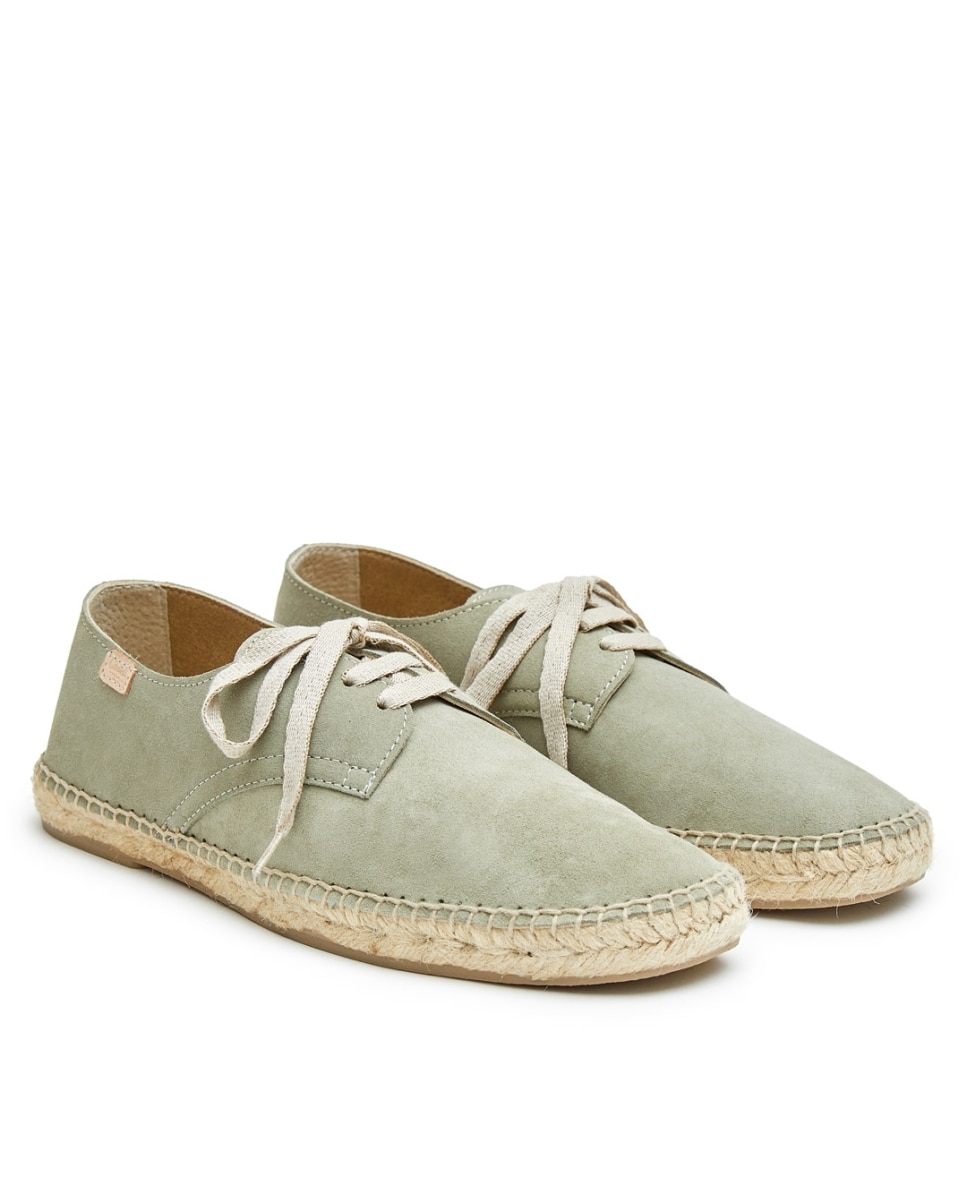 Imagen 3 de Alpargatas unisex de yute con cordones - CASTELL MENORCA - Verde claro Verde claro