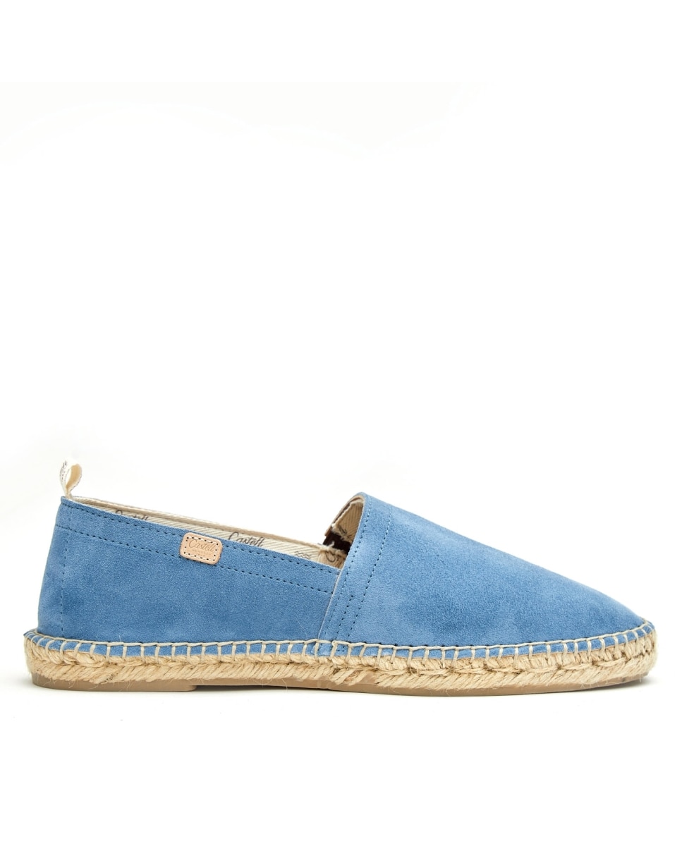 Yute de hombre de serraje - CASTELL MENORCA - Azul celeste Azul celeste-1