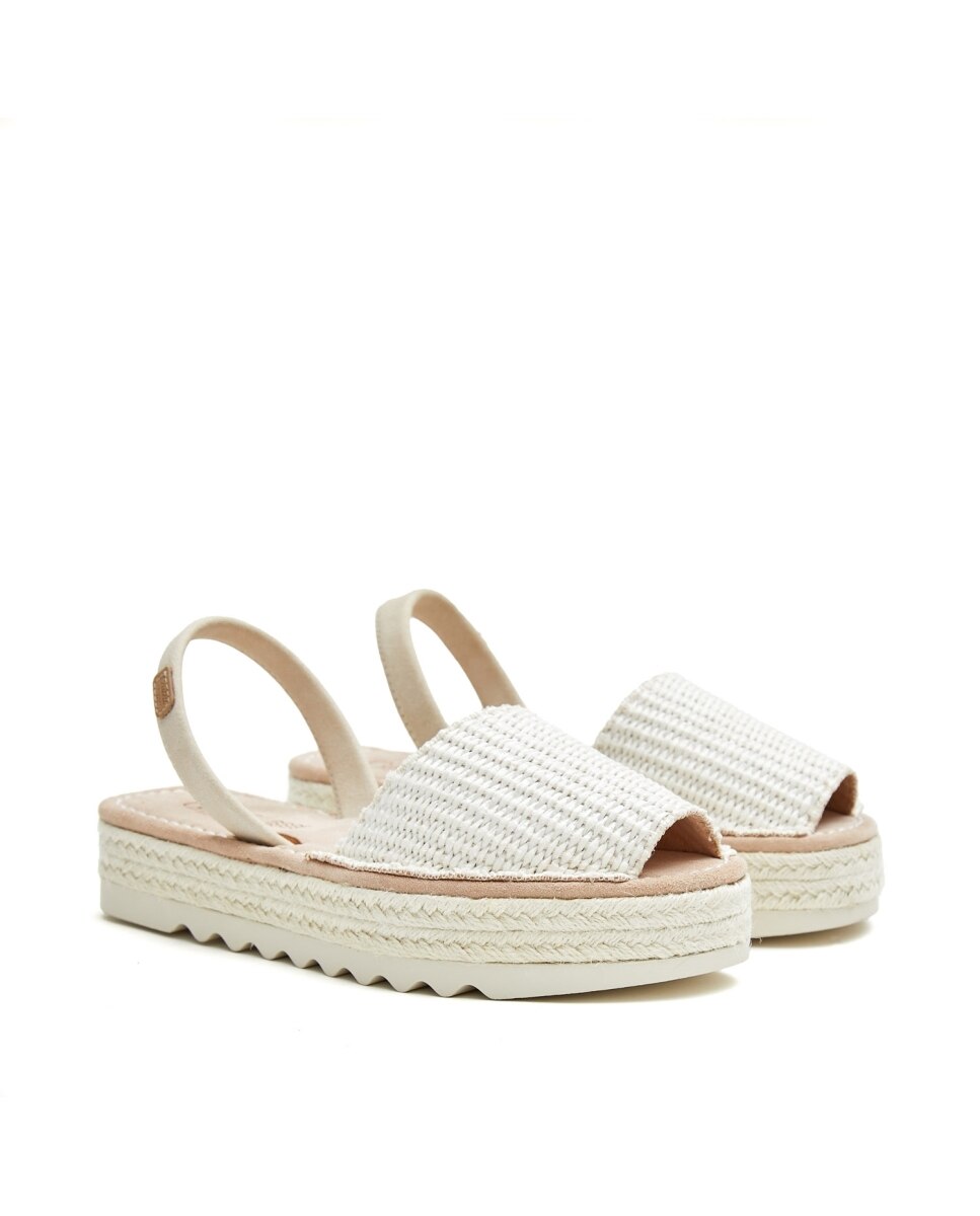 Menorquinas de mujer de rafia - CASTELL MENORCA - Beige Beige-5