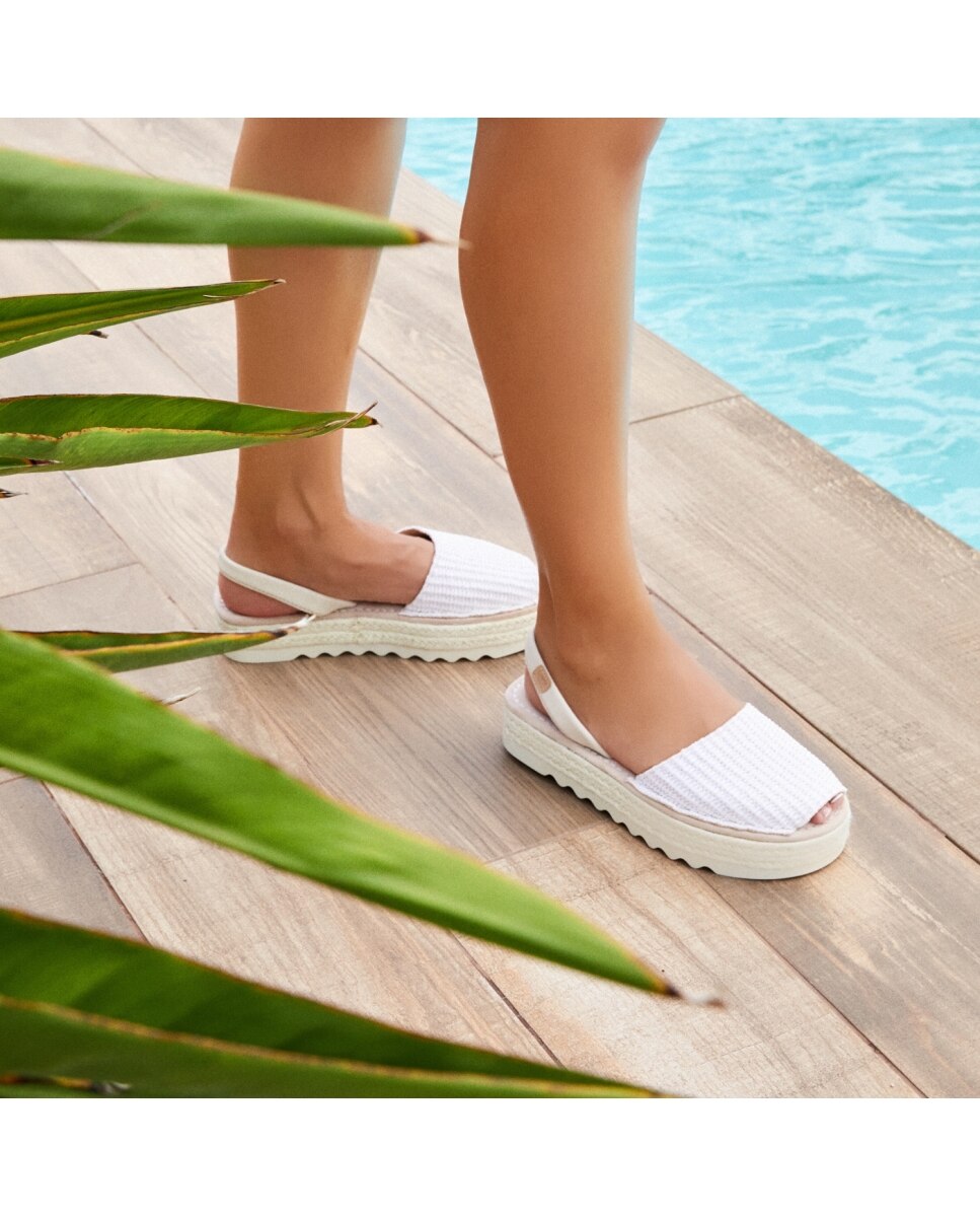 Menorquinas de mujer de rafia - CASTELL MENORCA - Beige Beige-3