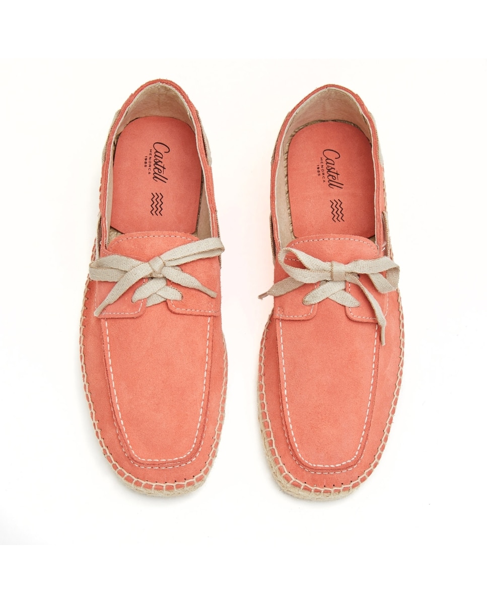 Alpargata de hombre de yute con cordones - CASTELL MENORCA - Coral Coral-3