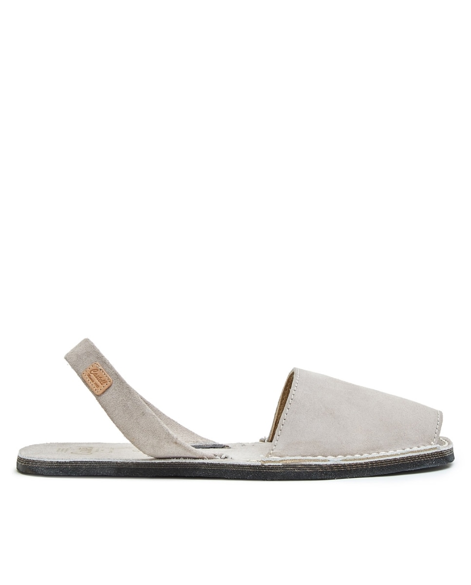 Sandalias unisex de serraje - CASTELL MENORCA - Gris Gris-1