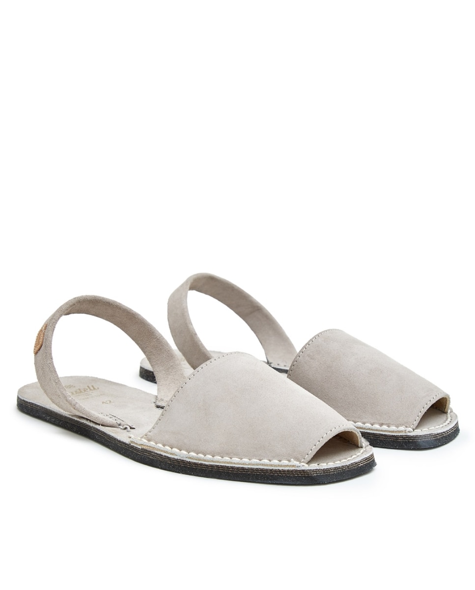Sandalias unisex de serraje - CASTELL MENORCA - Gris Gris-3
