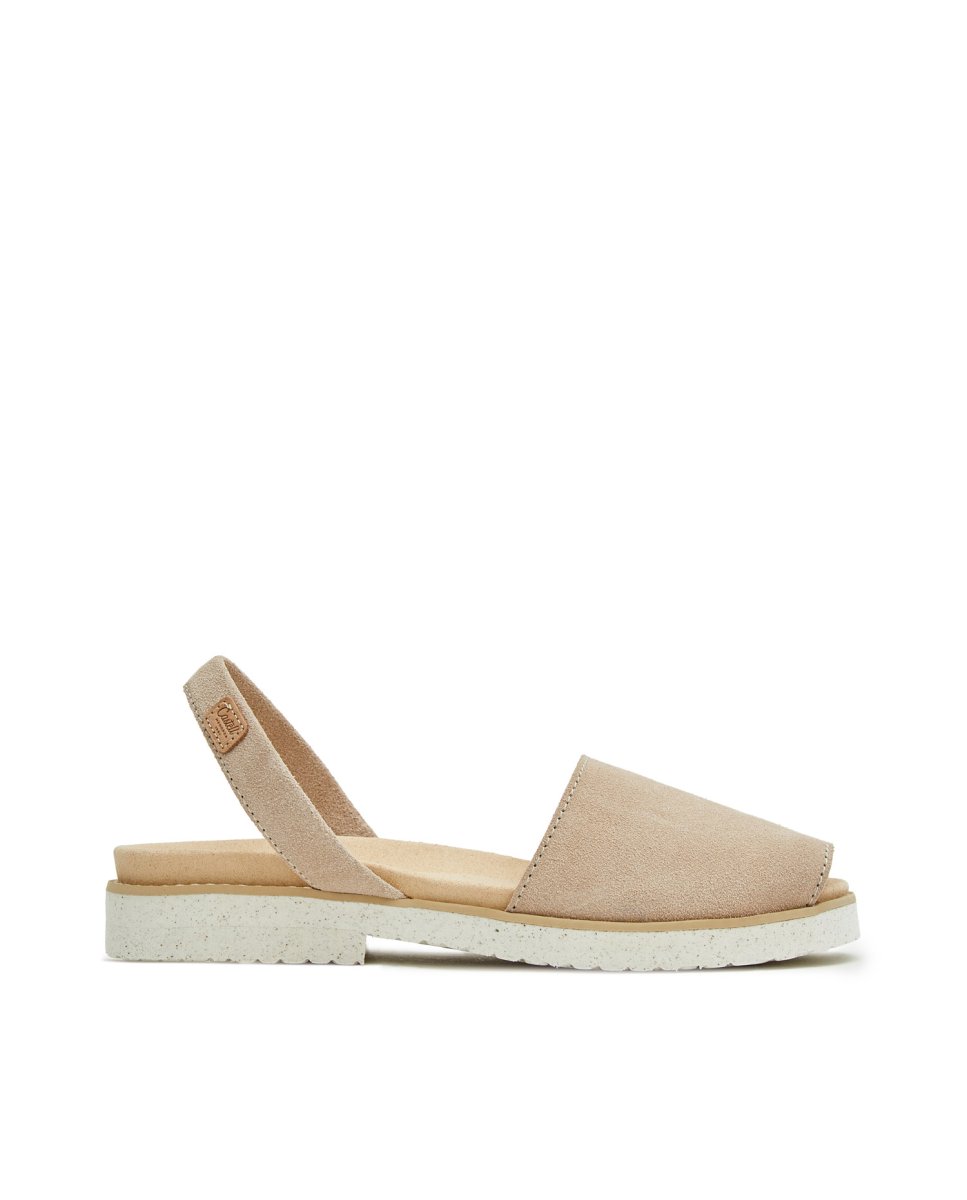 Menorquinas de mujer con suela blanca - CASTELL MENORCA - Beige Beige-1