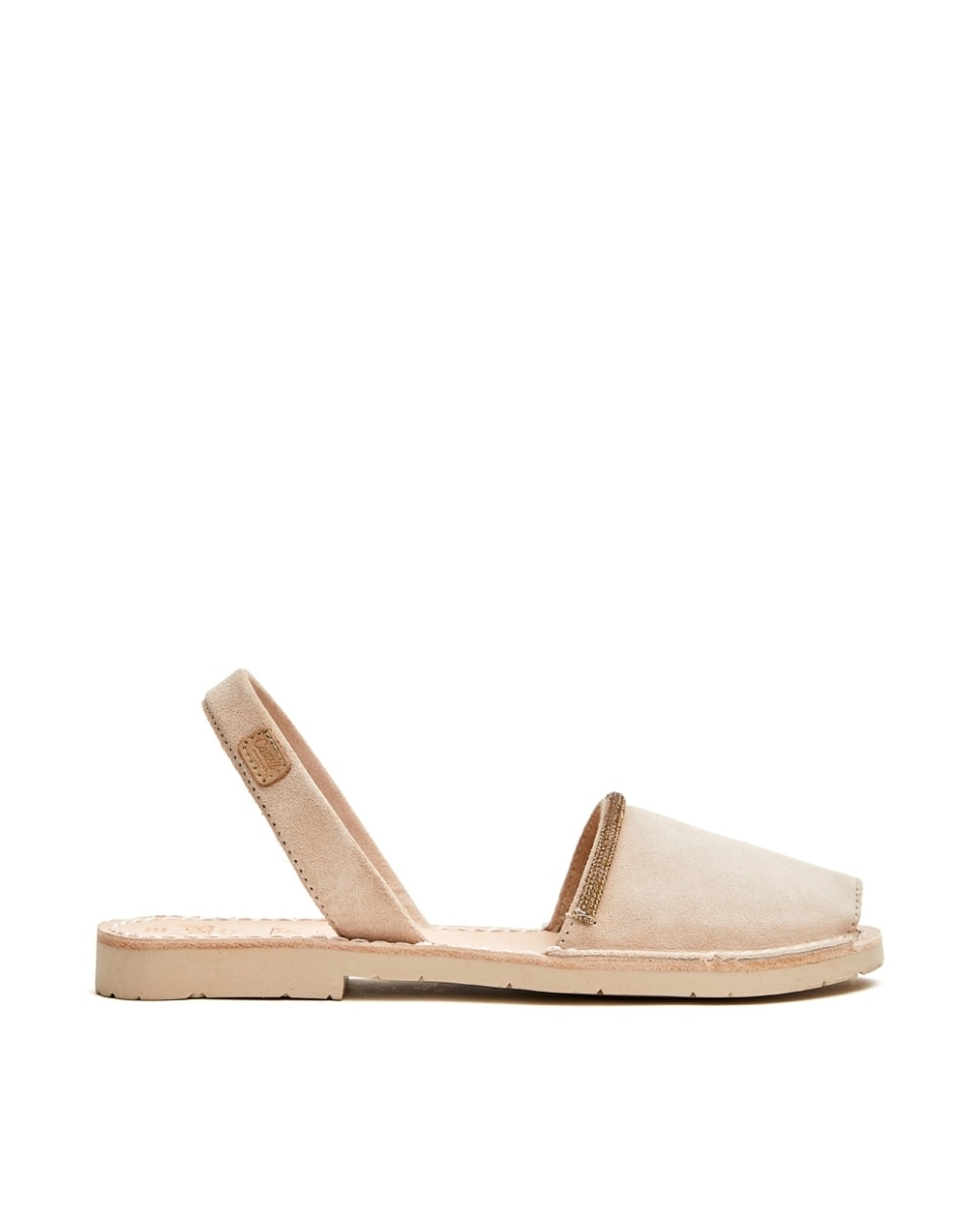 Menorquinas de mujer con cordón brillante - CASTELL MENORCA - Beige Beige-1