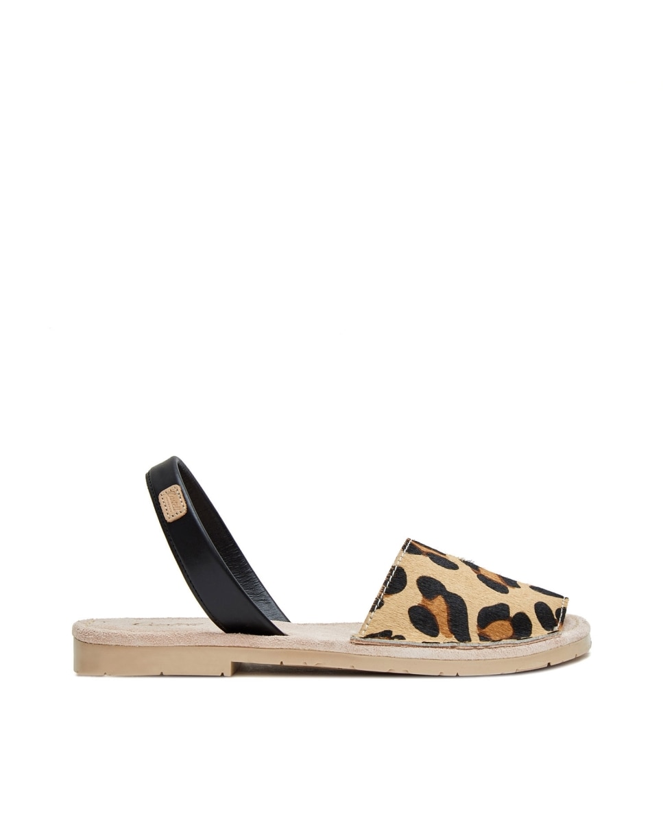 Menorquinas de mujer con piel animal print - CASTELL MENORCA - Estampado Estampado-1