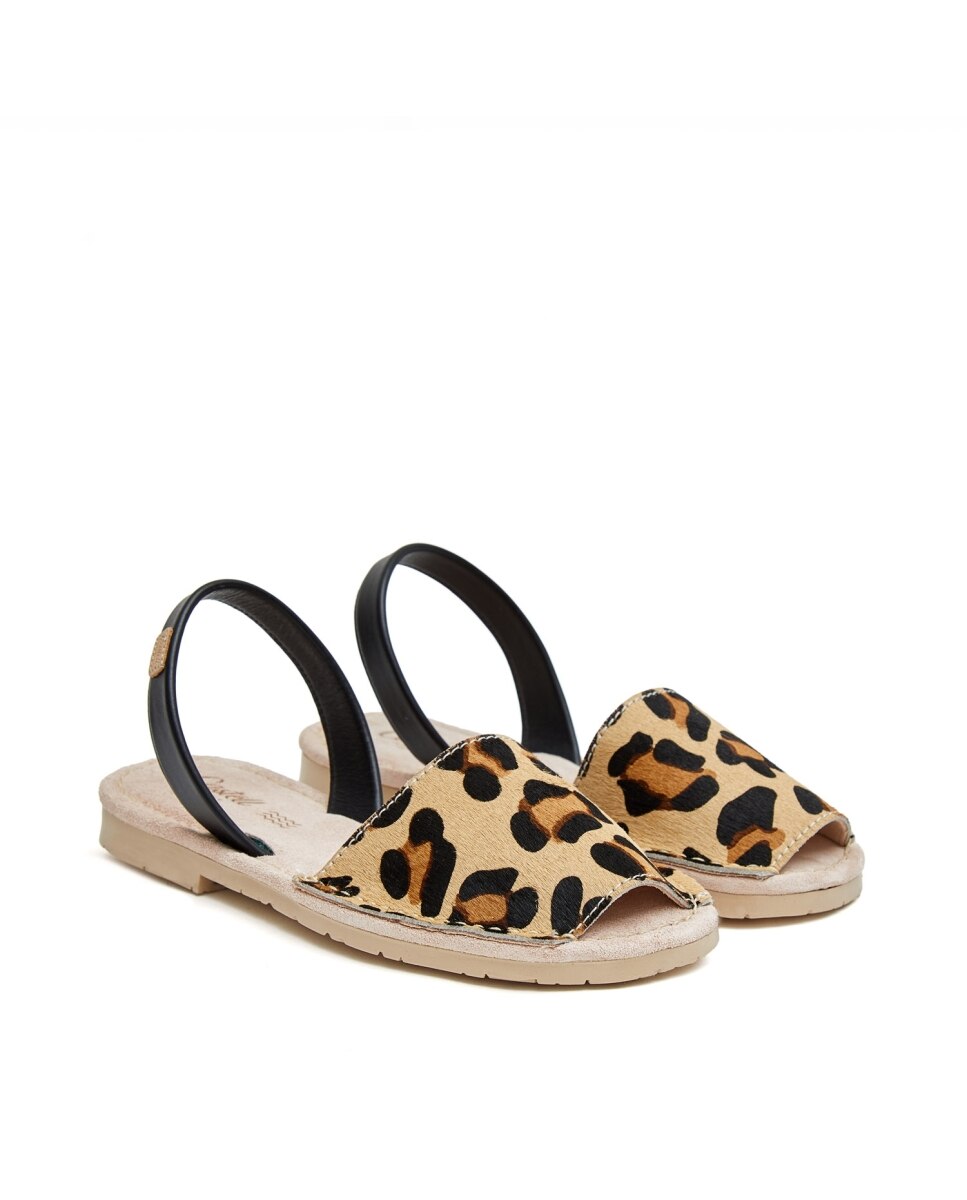 Menorquinas de mujer con piel animal print - CASTELL MENORCA - Estampado Estampado-3
