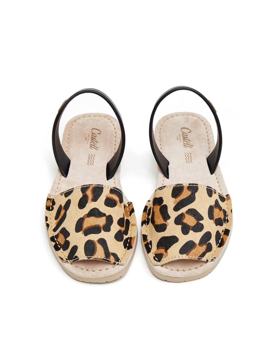 Menorquinas de mujer con piel animal print - CASTELL MENORCA - Estampado Estampado-2