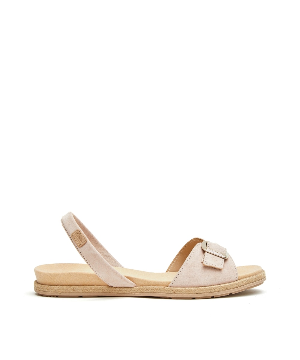 CASTELL MENORCA - Sandalia plana de tiras básicas beige.