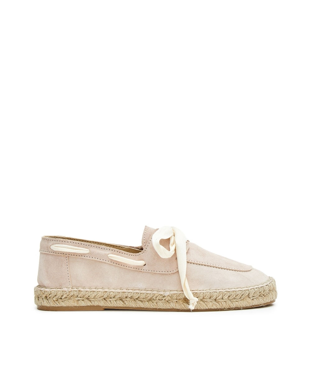 Alpargatas planas de mujer con cordones - CASTELL MENORCA - Beige Beige-1