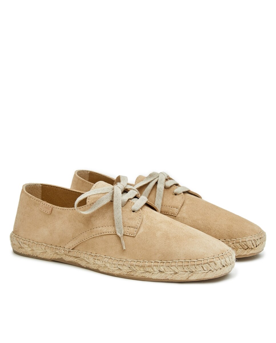 Imagen 3 de Alpargatas unisex de yute con cordones - CASTELL MENORCA - Marrón claro Marrón claro