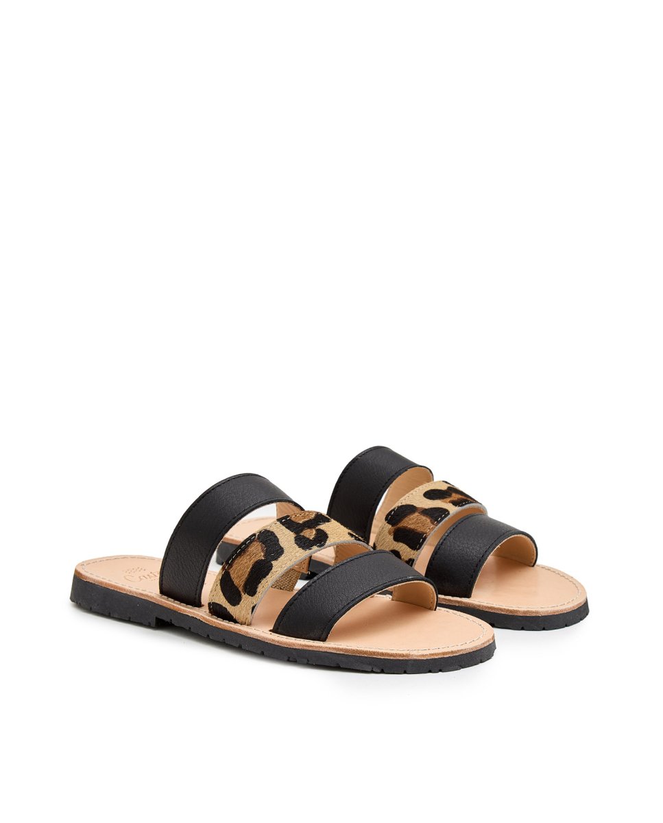 Sandalias de mujer a tiras - CASTELL MENORCA - Estampado Estampado-3