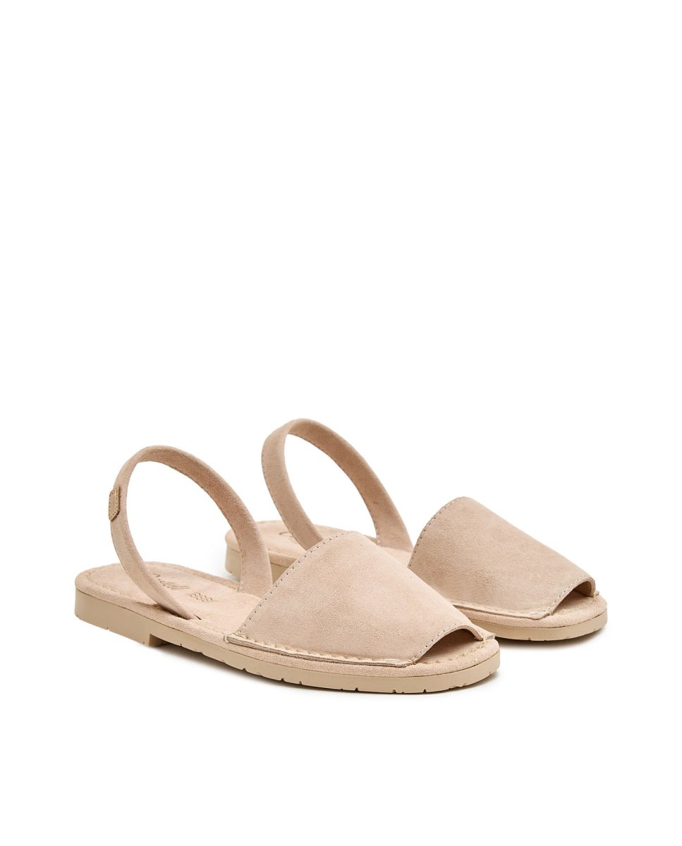 Menorquinas de mujer en serraje - CASTELL MENORCA - Beige Beige-3