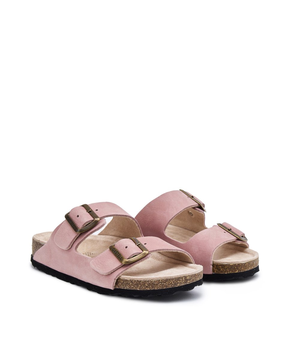 Sandalias de mujer con suela anatómica - CASTELL MENORCA - Rosa Rosa-3