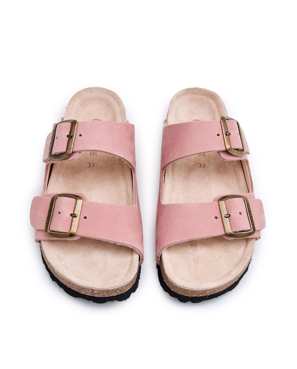 Sandalias de mujer con suela anatómica - CASTELL MENORCA - Rosa Rosa-2