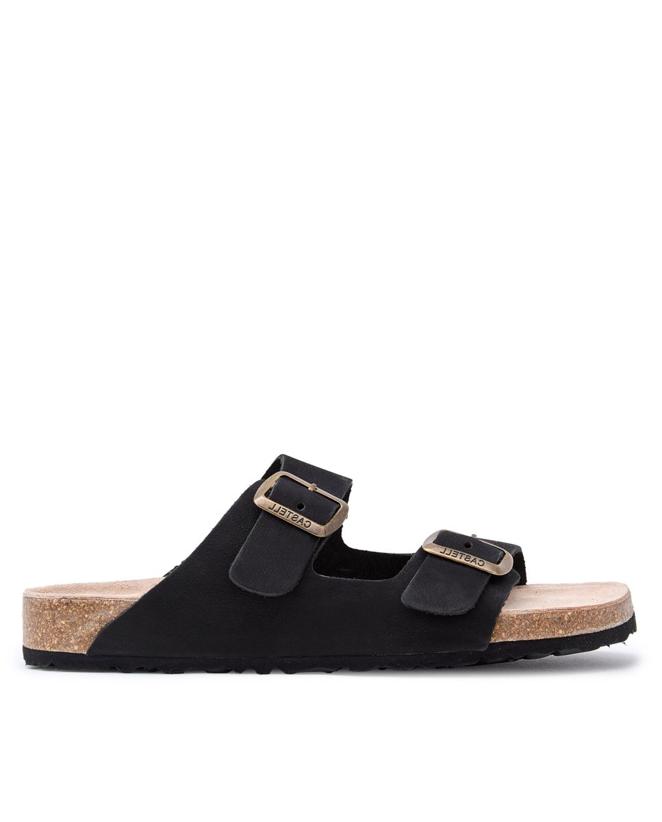 Sandalias de mujer con tiras - CASTELL MENORCA - Negro Negro-1