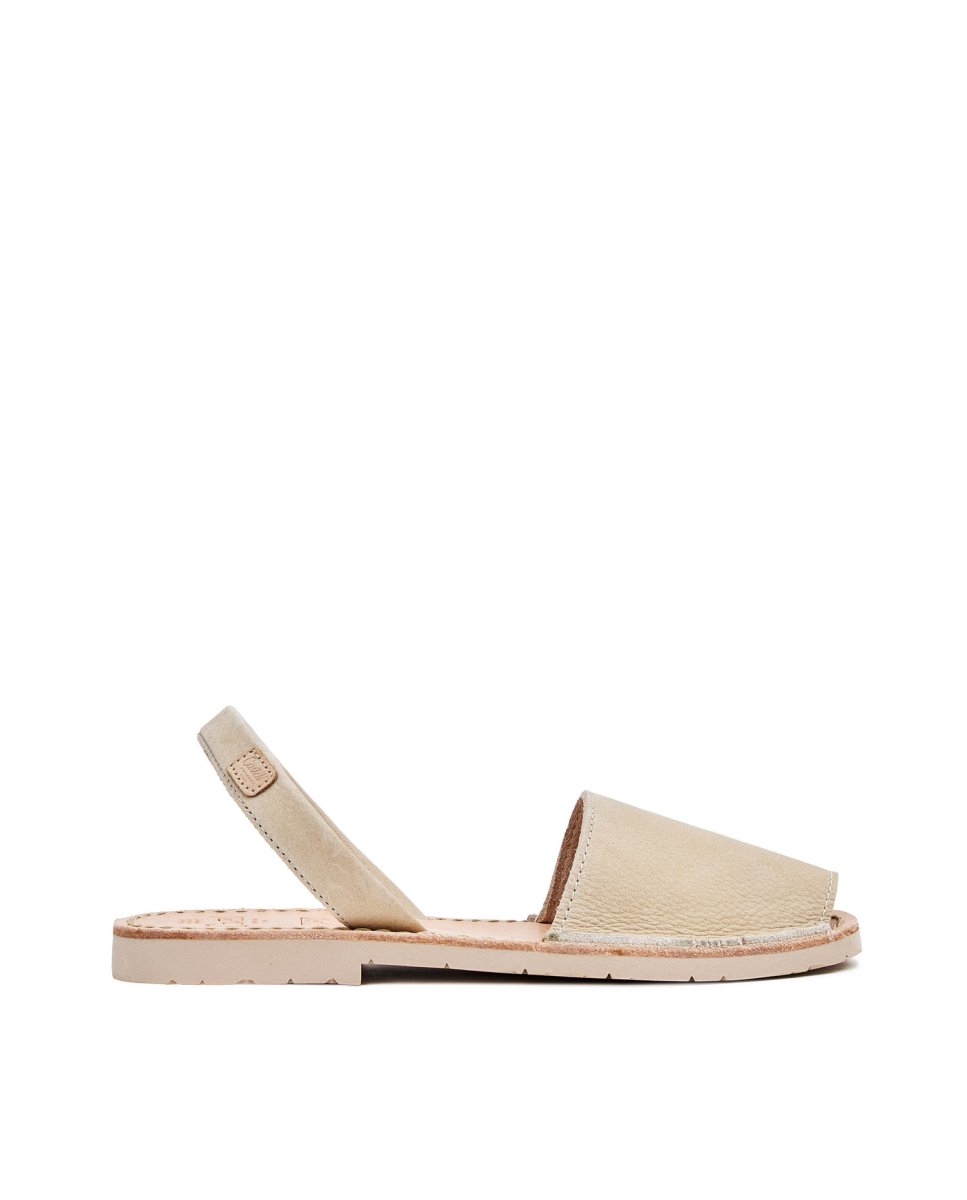 Menorquinas de mujer con suela marfil - CASTELL MENORCA - Beige Beige-1