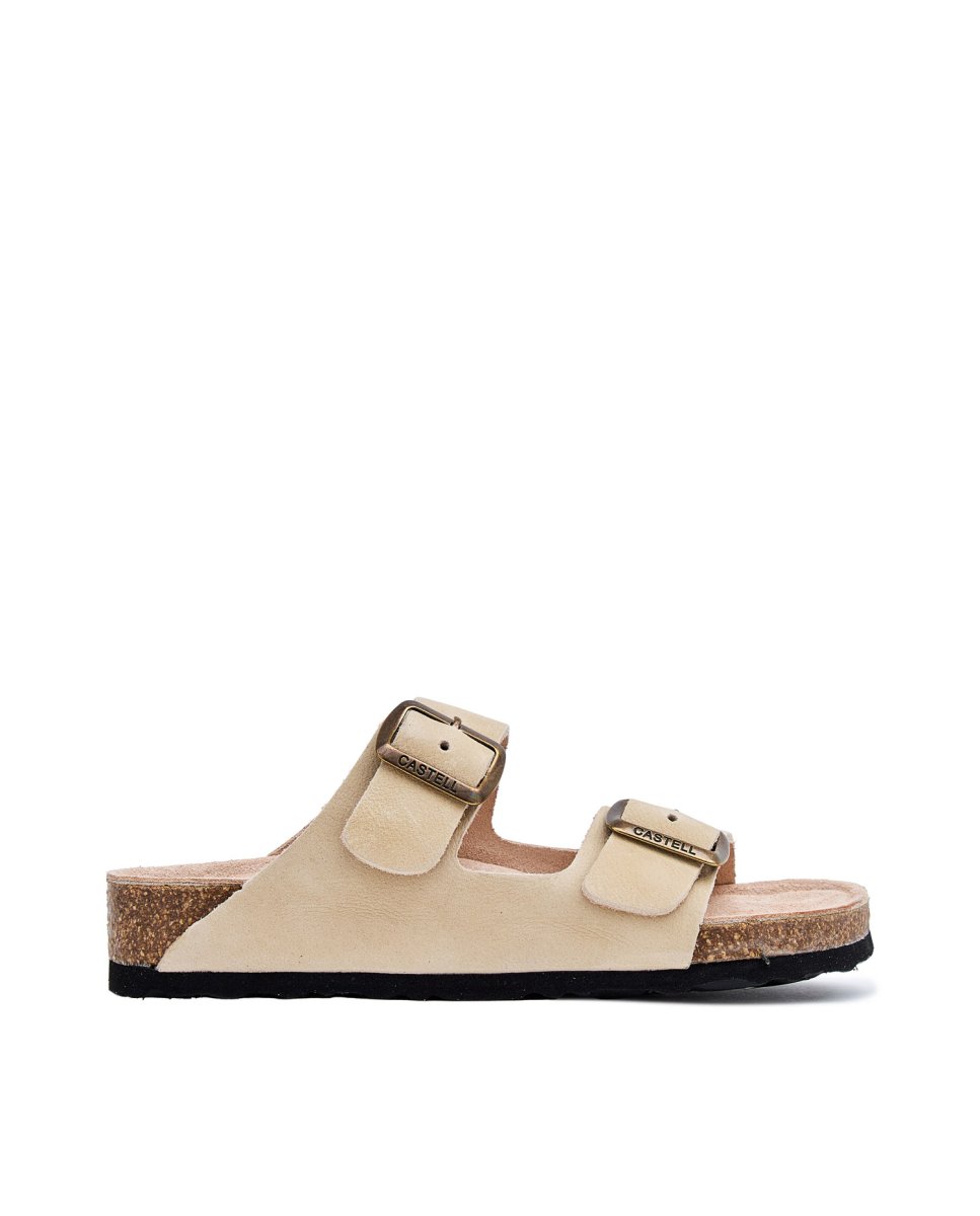 Sandalias de mujer con suela anatómica - CASTELL MENORCA - Beige Beige-1