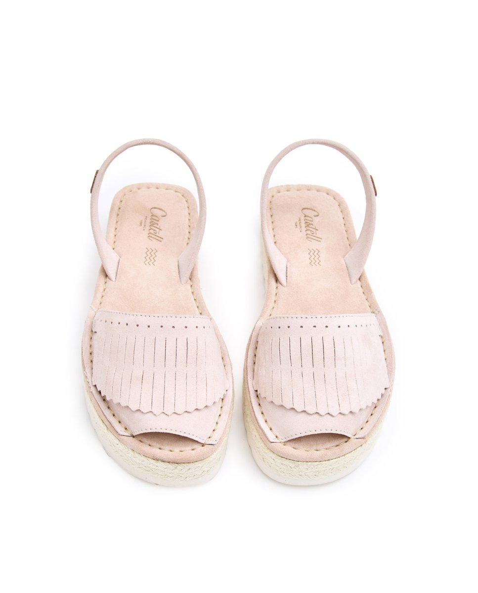 Menorquinas de mujer con flecos - CASTELL MENORCA - Beige Beige-2