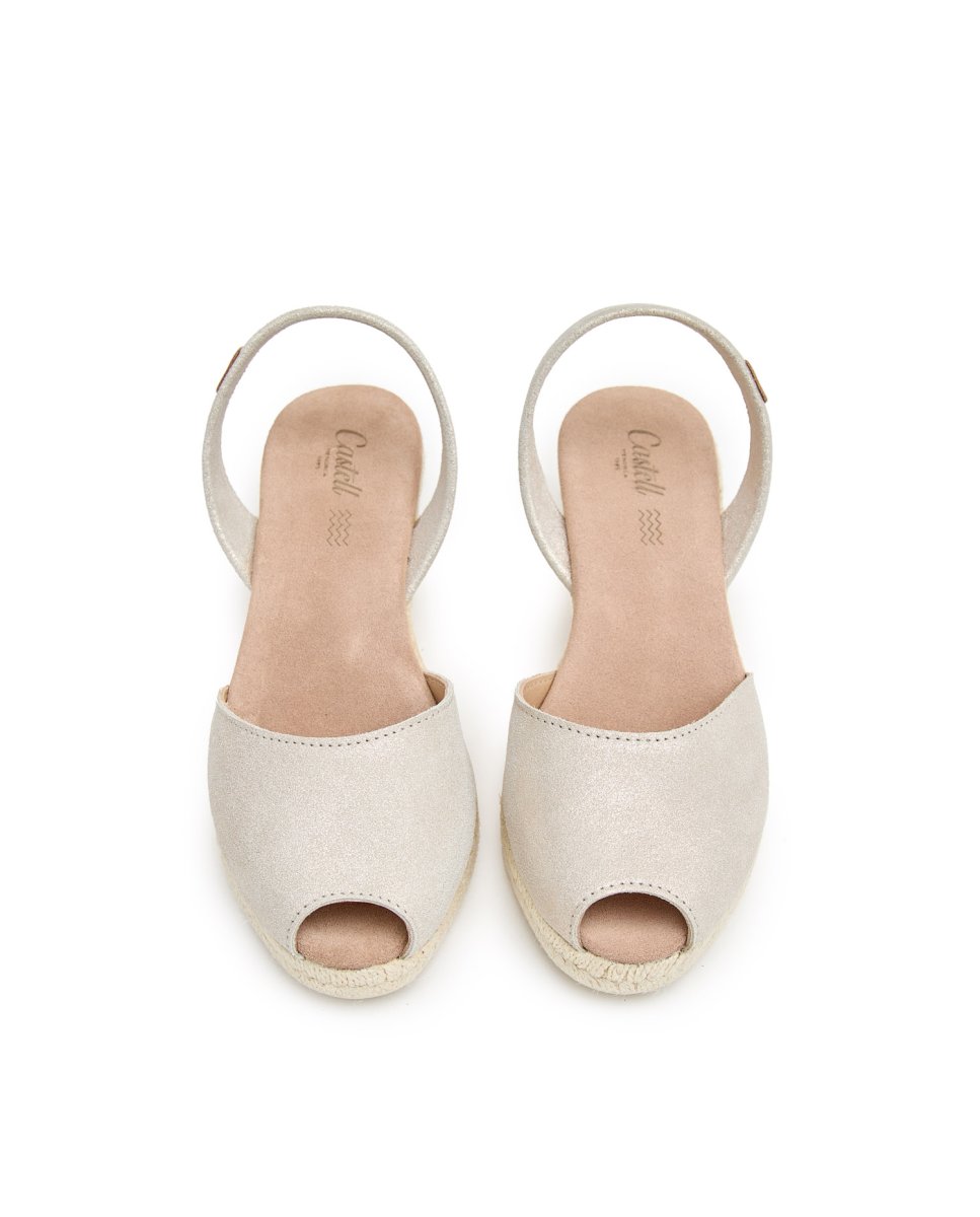 Sandalias de mujer con suela de esparto - CASTELL MENORCA - Oro Oro-2