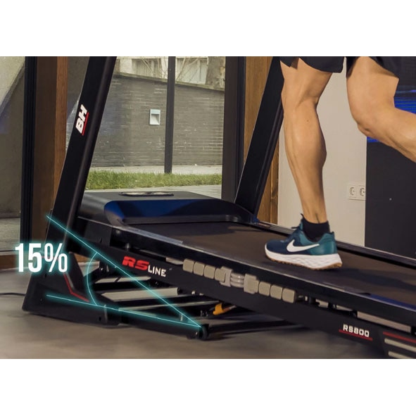 Cinta de correr RS800 BH Fitness con envío gratis, montaje profesional opcional con cargo 5