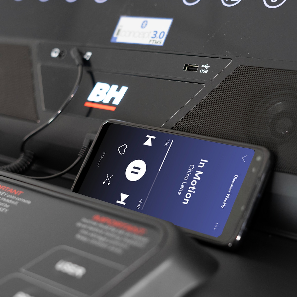 Cinta de correr i.ZX23 BH Fitness Gris / Negro-3