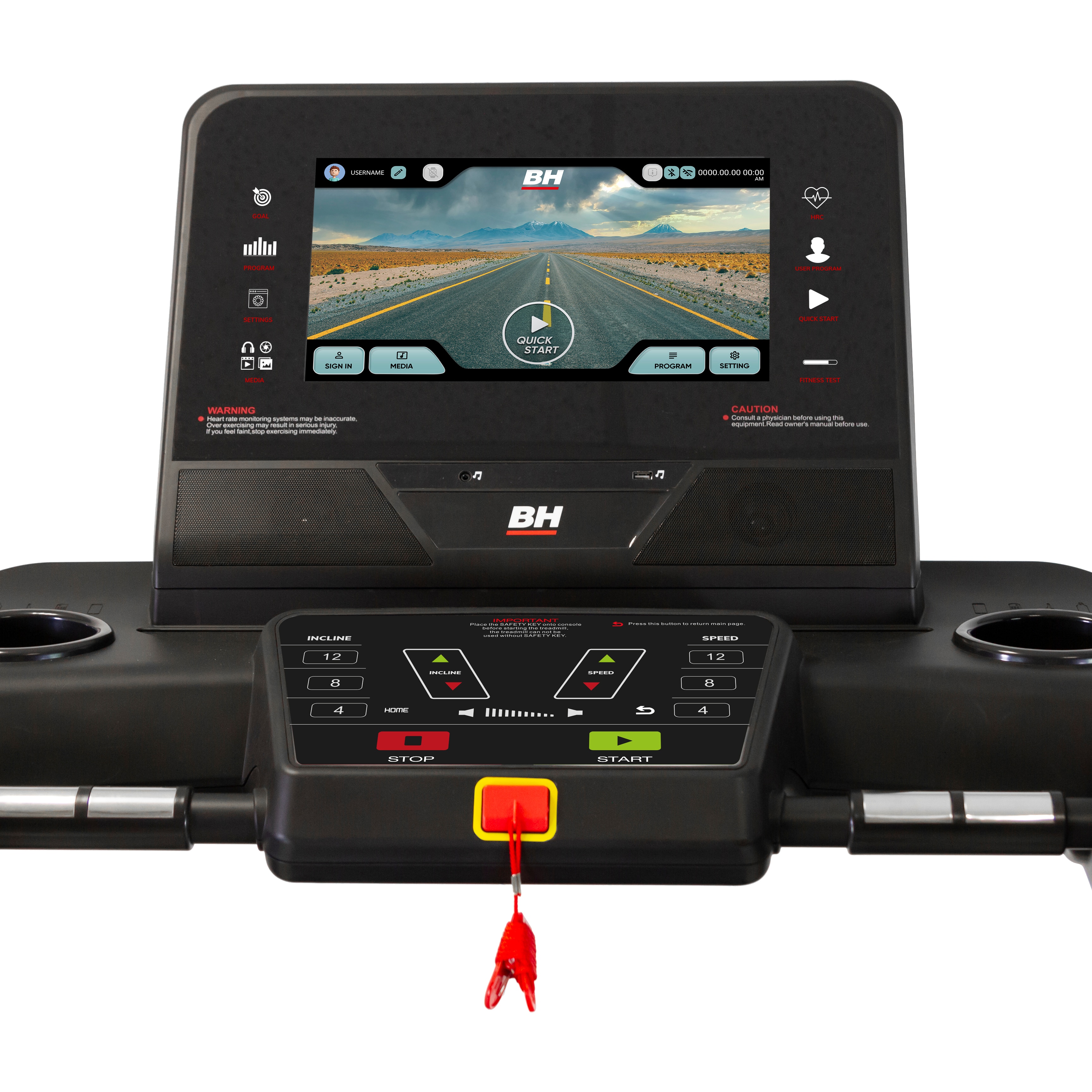 Imagen 2 de Cinta de correr semi-profesional RS1000 TFT RS LINE SERIES BH Fitness con envío gratis, montaje opcional con cargo