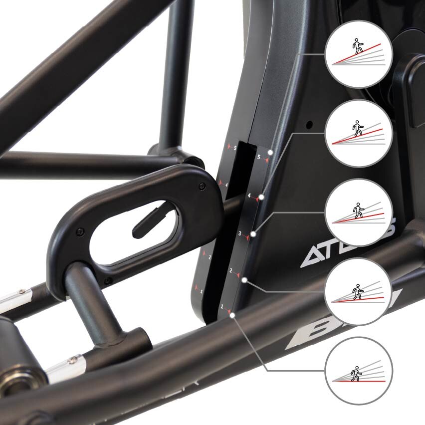 Bicicleta elíptica G854 Atlas con montaje profesional opcional con cargo - Negro Negro-3