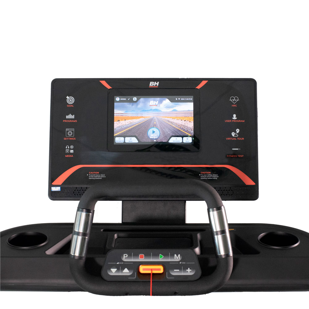 Cinta de correr RX7 Multimedia G6173NTFT con montaje profesional opcional con cargo - Negro Negro-2
