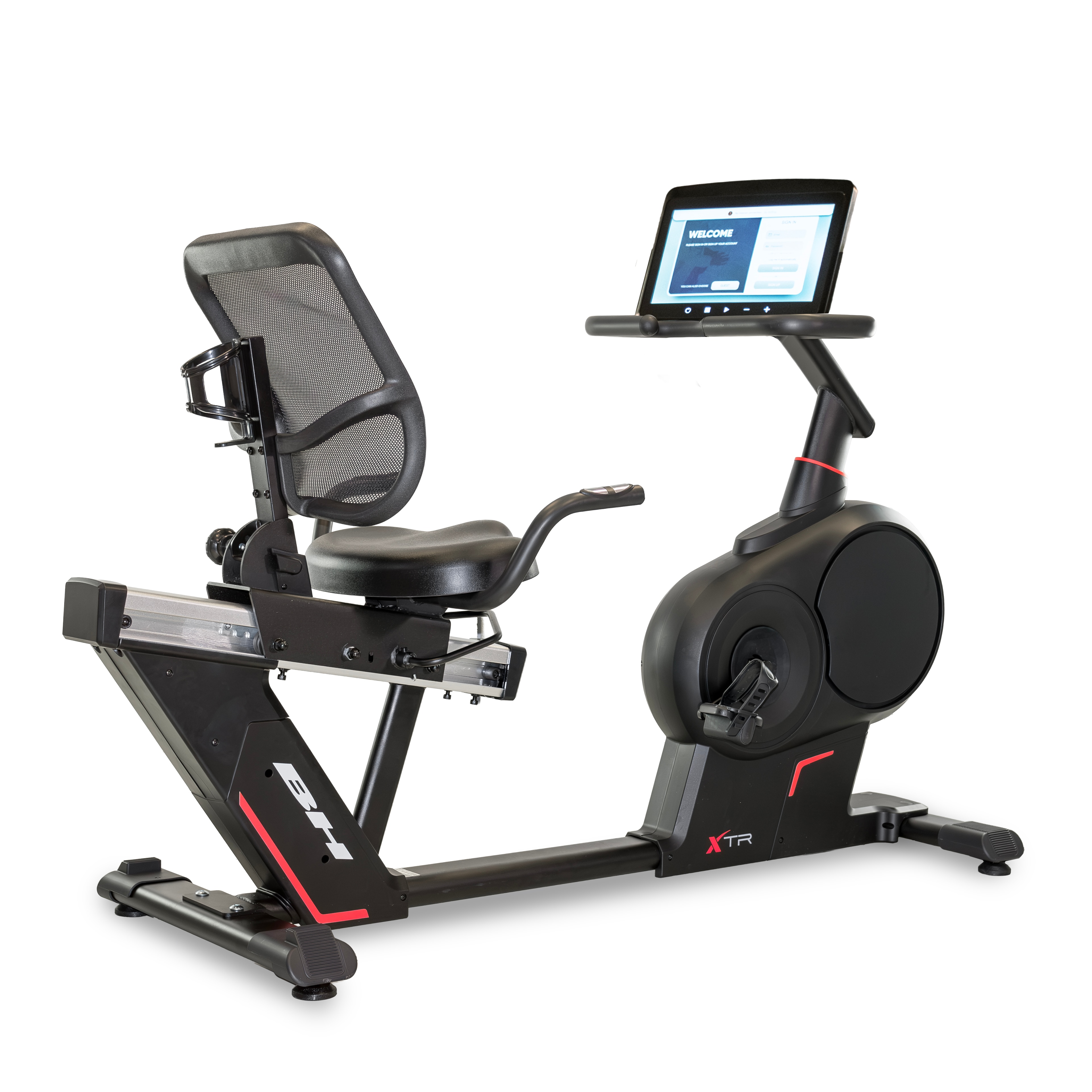 Imagen 0 de Bicicleta estática reclinada XTR Multimedia 16 H655TFT16 con envío gratis, montaje profesional opcional con cargo Negro