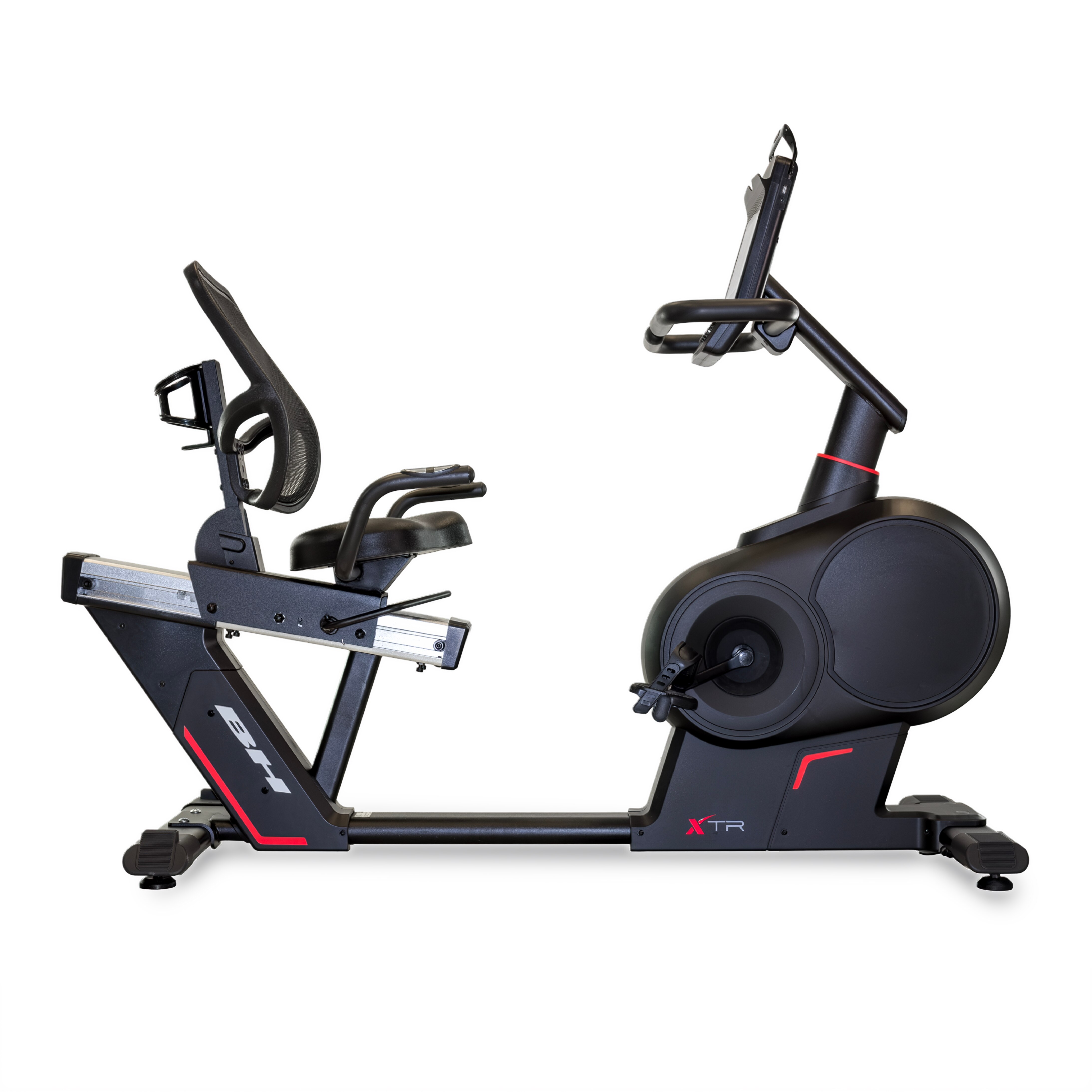 Imagen 2 de Bicicleta estática reclinada XTR Multimedia 12 H655TFT12 con envío gratis, montaje profesional opcional con cargo - Negro Negro