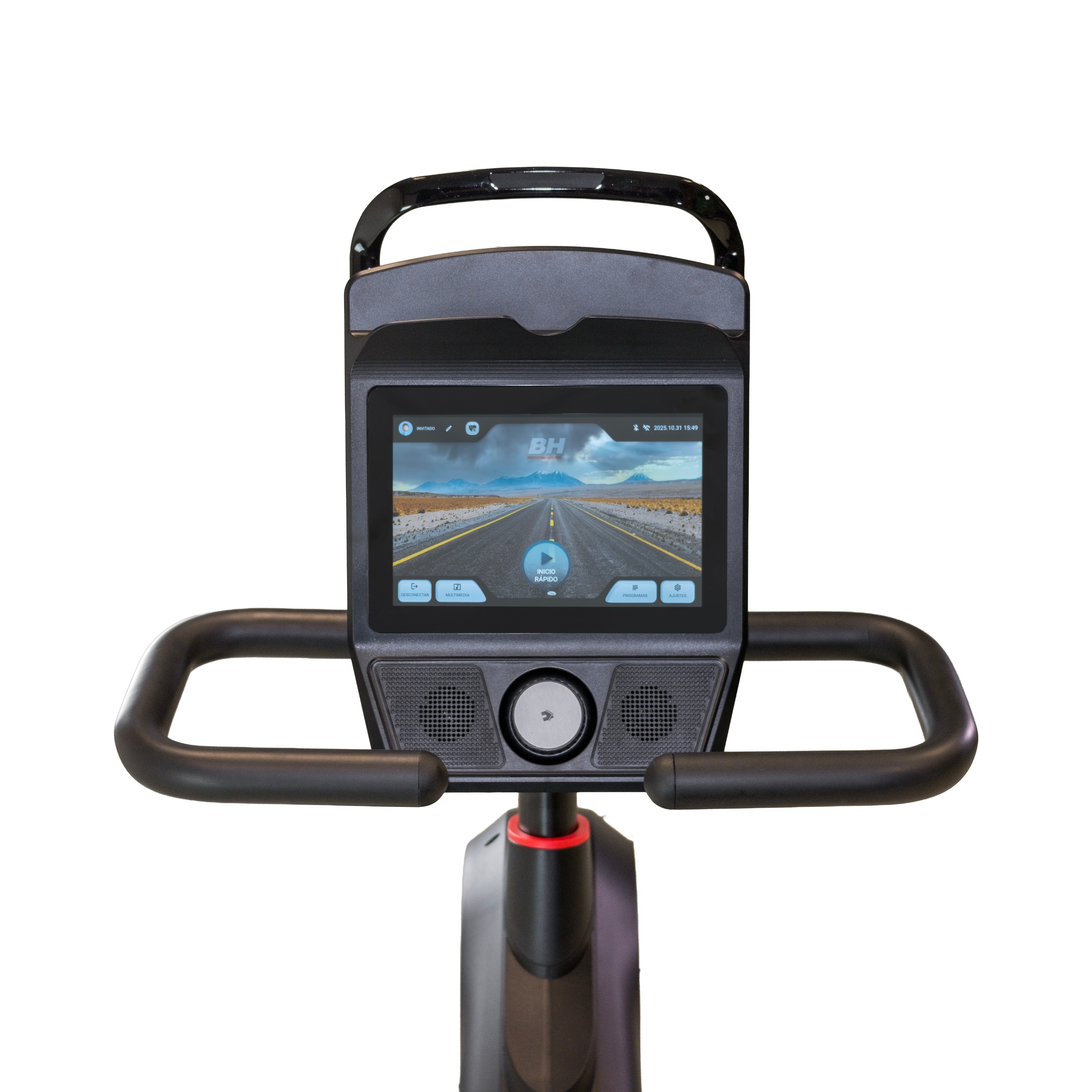 Imagen 3 de Bicicleta estática reclinada XTR Multimedia 12 H655TFT12 con envío gratis, montaje profesional opcional con cargo - Negro Negro