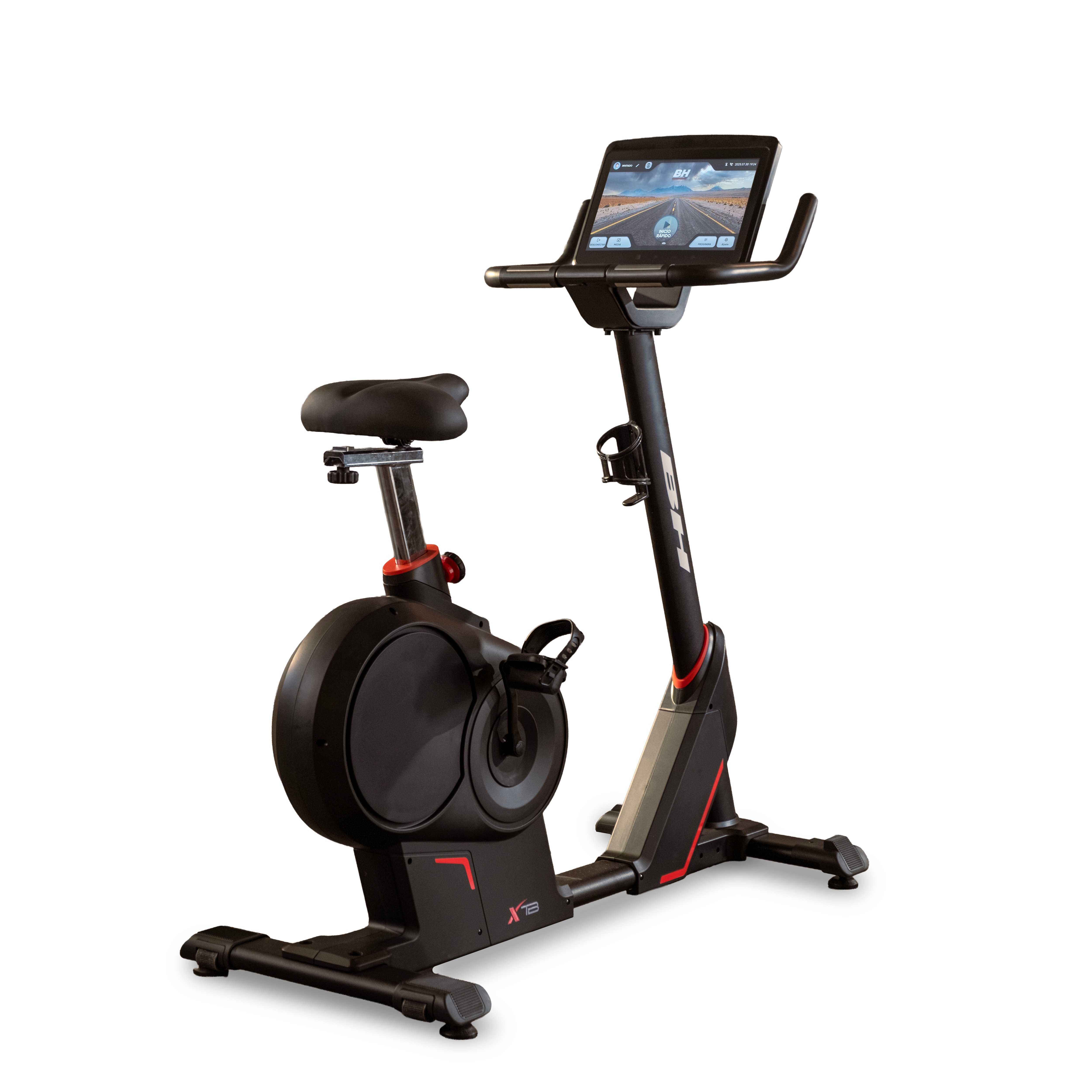 BH Fitness - Bicicleta estática XTB Multimedia 16 H865TFT16 con envío gratis, montaje profesional opcional con cargo.