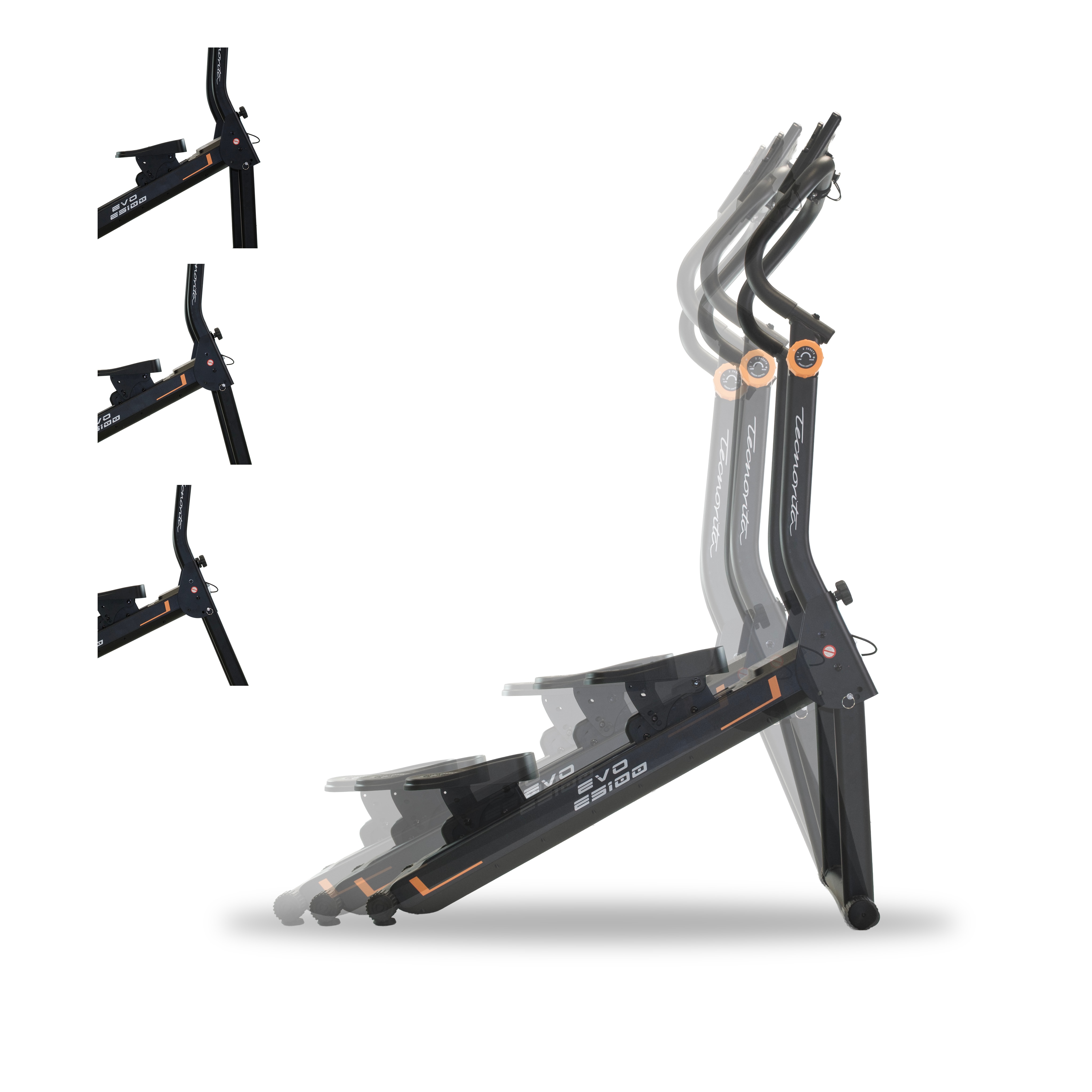 Imagen 2 de Climber Stepper Magnético EVO E5100 YF510 Tecnovita con envío gratis, montaje profesional opcional con cargo - Negro Negro