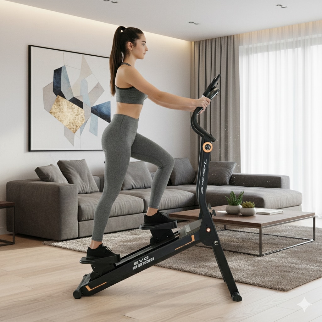 Imagen 3 de Climber Stepper Magnético EVO E5100 YF510 Tecnovita con envío gratis, montaje profesional opcional con cargo - Negro Negro
