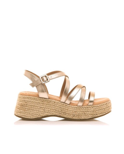Imagen 0 de Sandalias de mujer con plataforma y tiras trenzadas