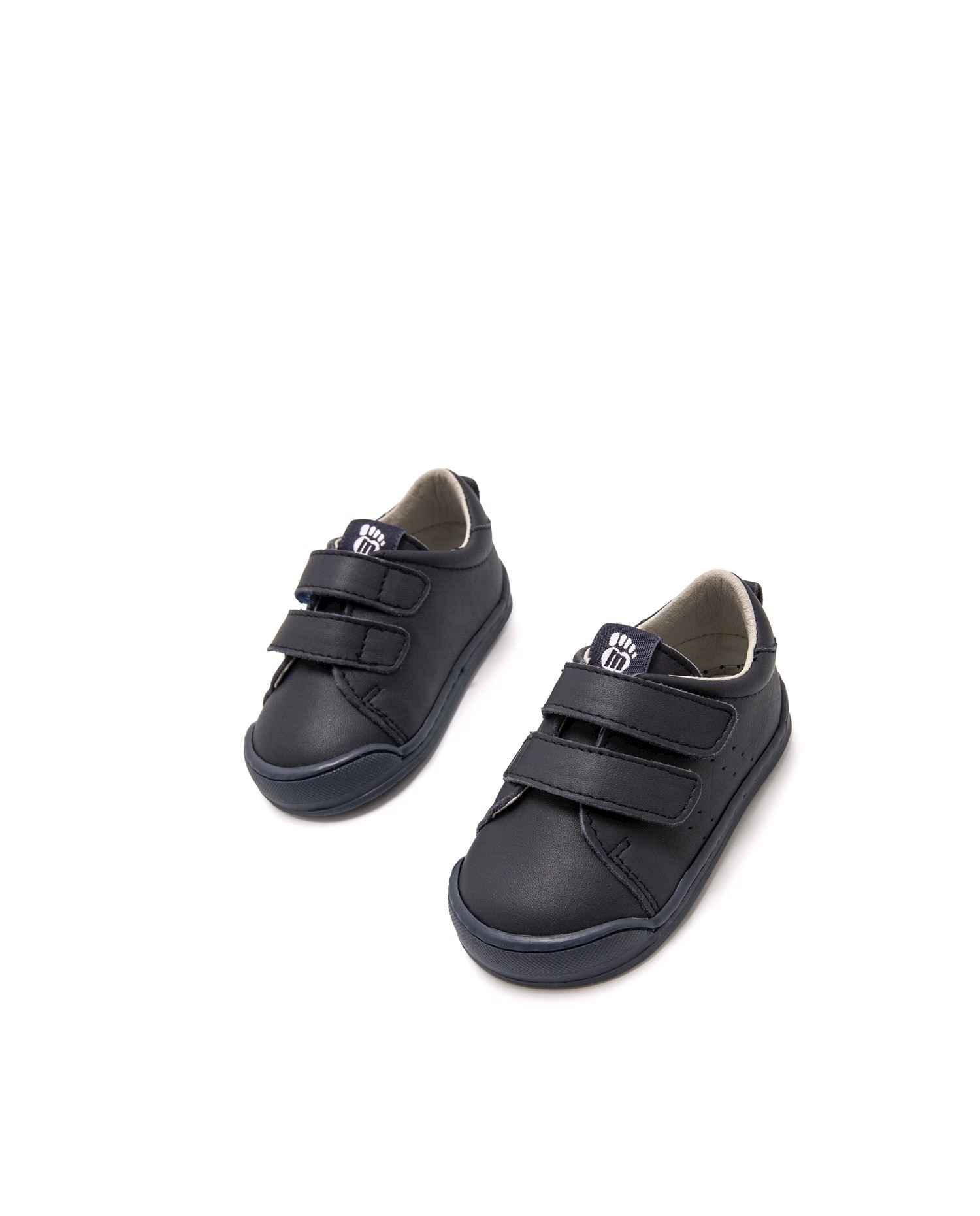 Imagen 2 de Zapatillas de piel de bebé en piel con doble cierre adherente - Azul Cobalto Azul Cobalto