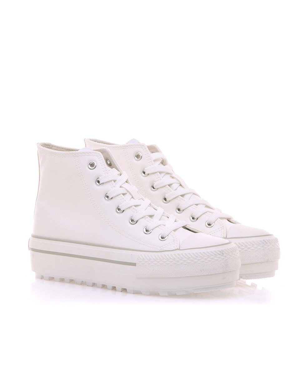 Mustang Bigger Zapatillas Blancas Mujer Mustang Zapatillas Altas
