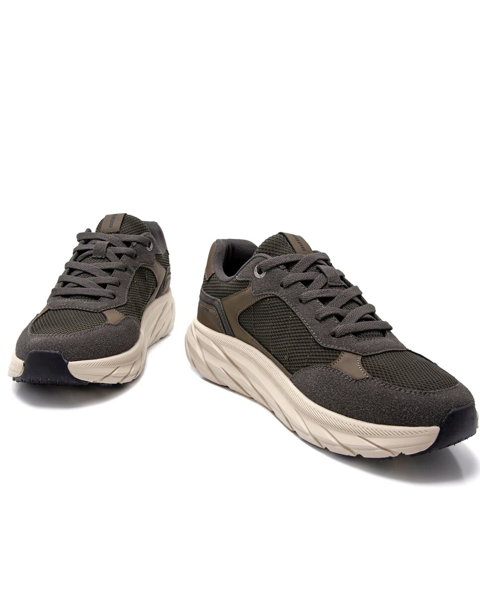 Zapatillas deportivas de hombre con suela gruesa estilo running
