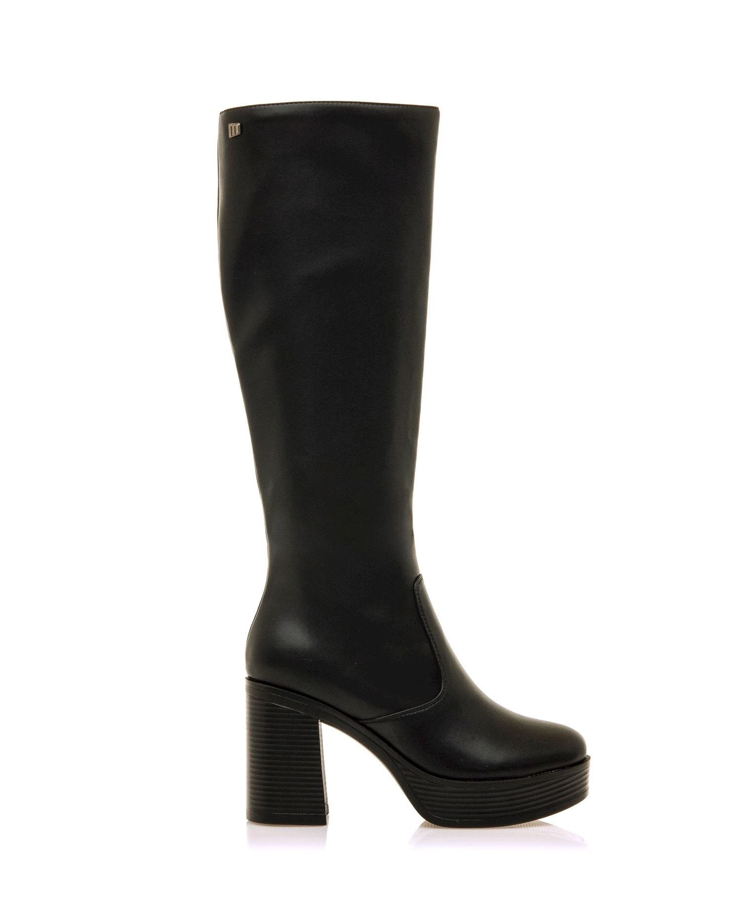 botas de tacon altas negras