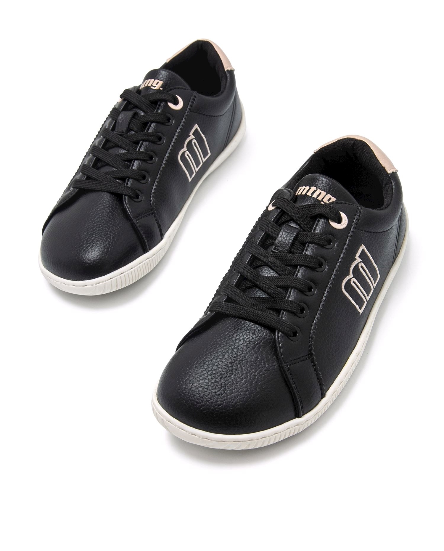 Zapatillas confort de mujer modelo free aria - Mustang - Negro / Blanco Negro / Blanco-2