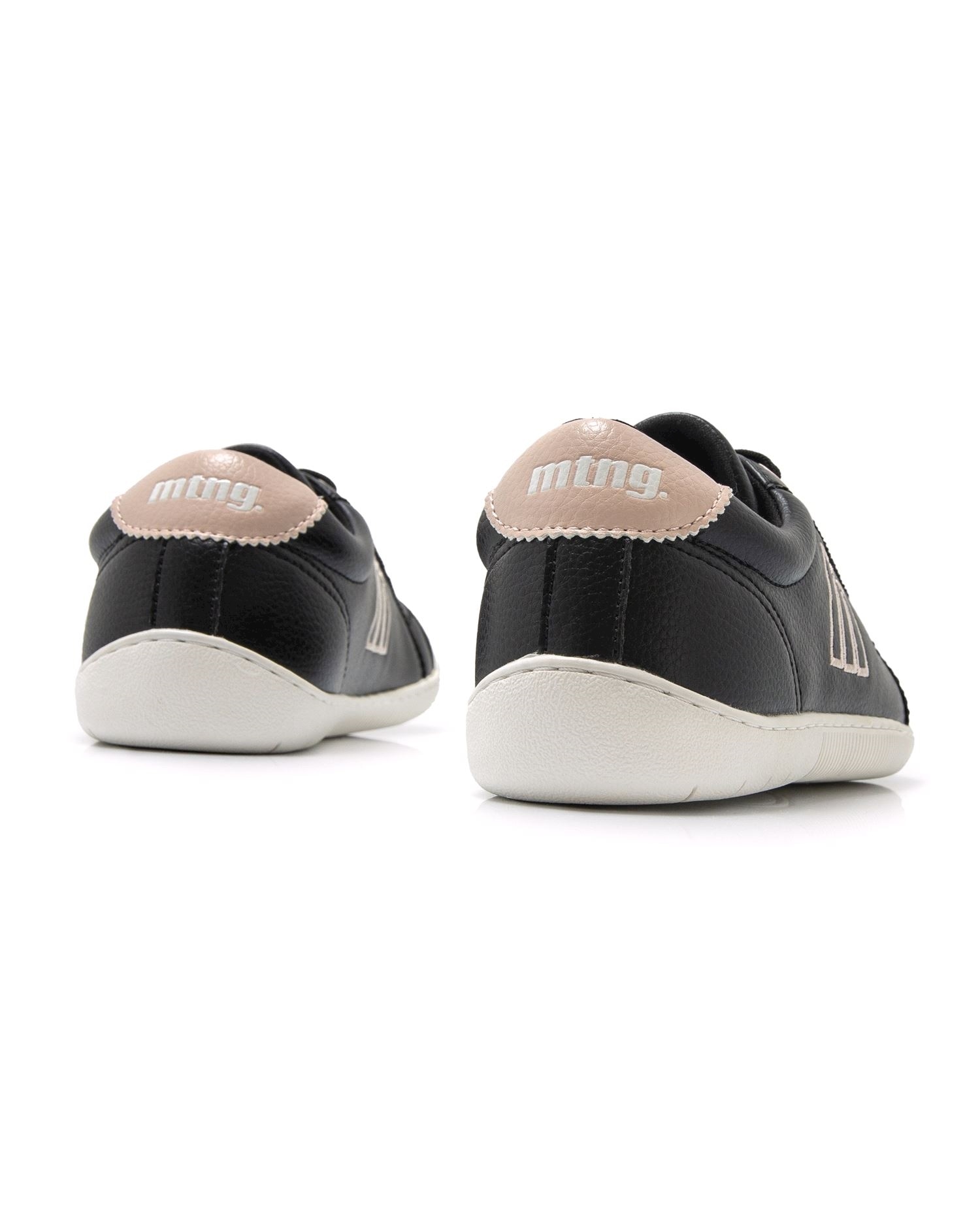 Zapatillas confort de mujer modelo free aria - Mustang - Negro / Blanco Negro / Blanco-3