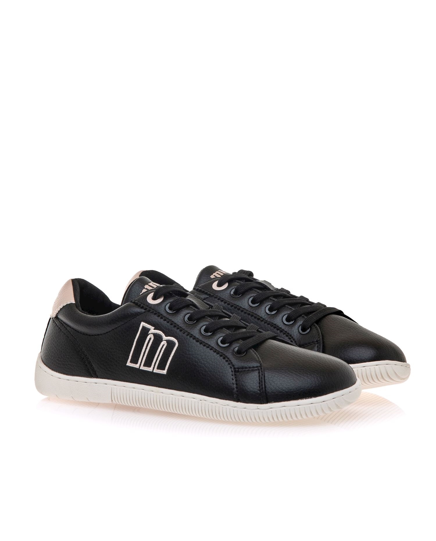 Zapatillas confort de mujer modelo free aria - Mustang - Negro / Blanco Negro / Blanco-5