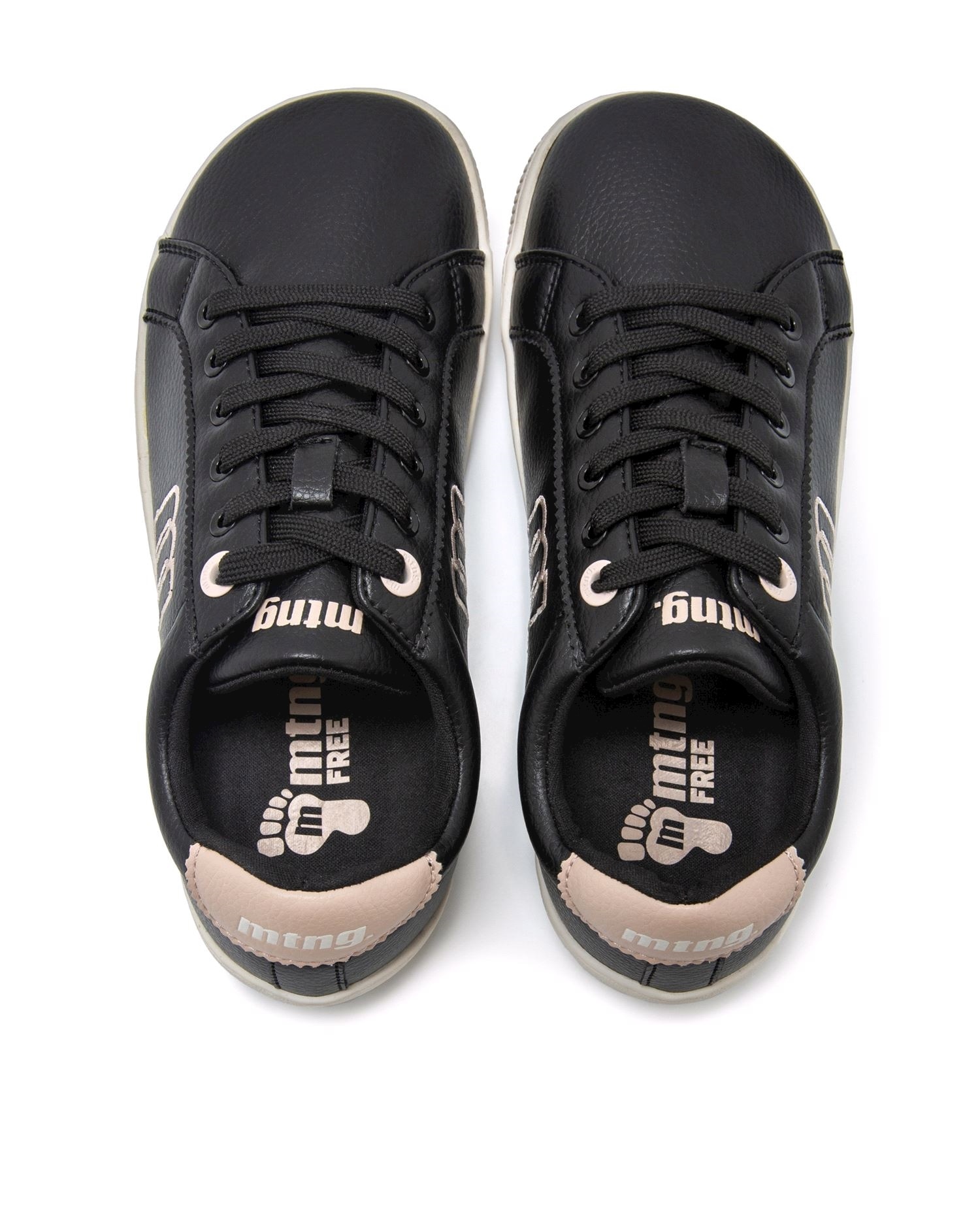 Zapatillas confort de mujer modelo free aria - Mustang - Negro / Blanco Negro / Blanco-6