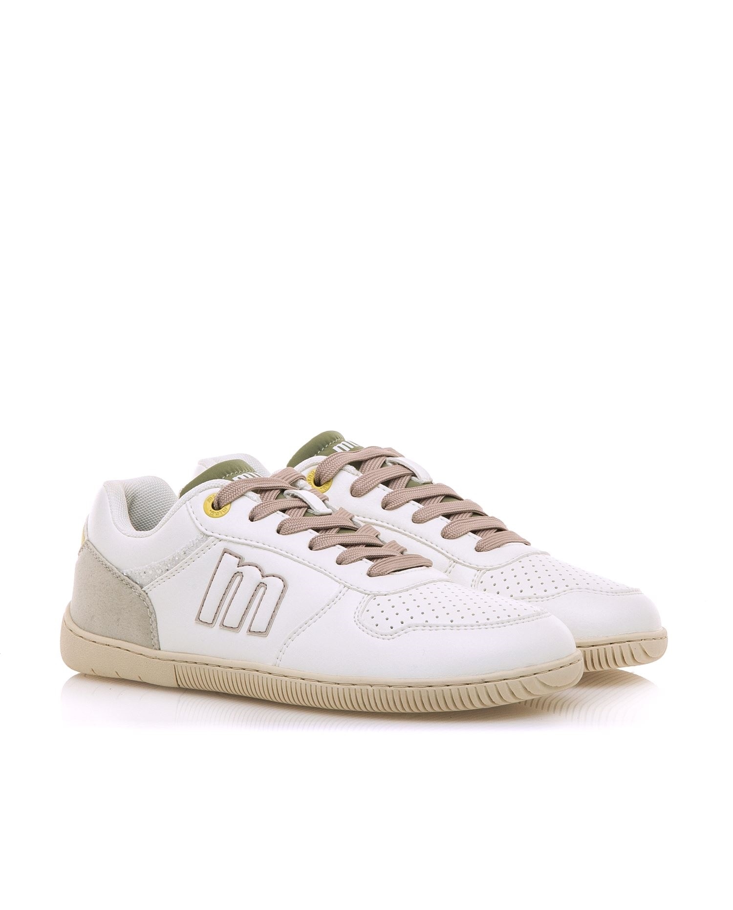 Zapatillas deportivas de mujer con piso respetuoso - Mustang - Crema Crema-5