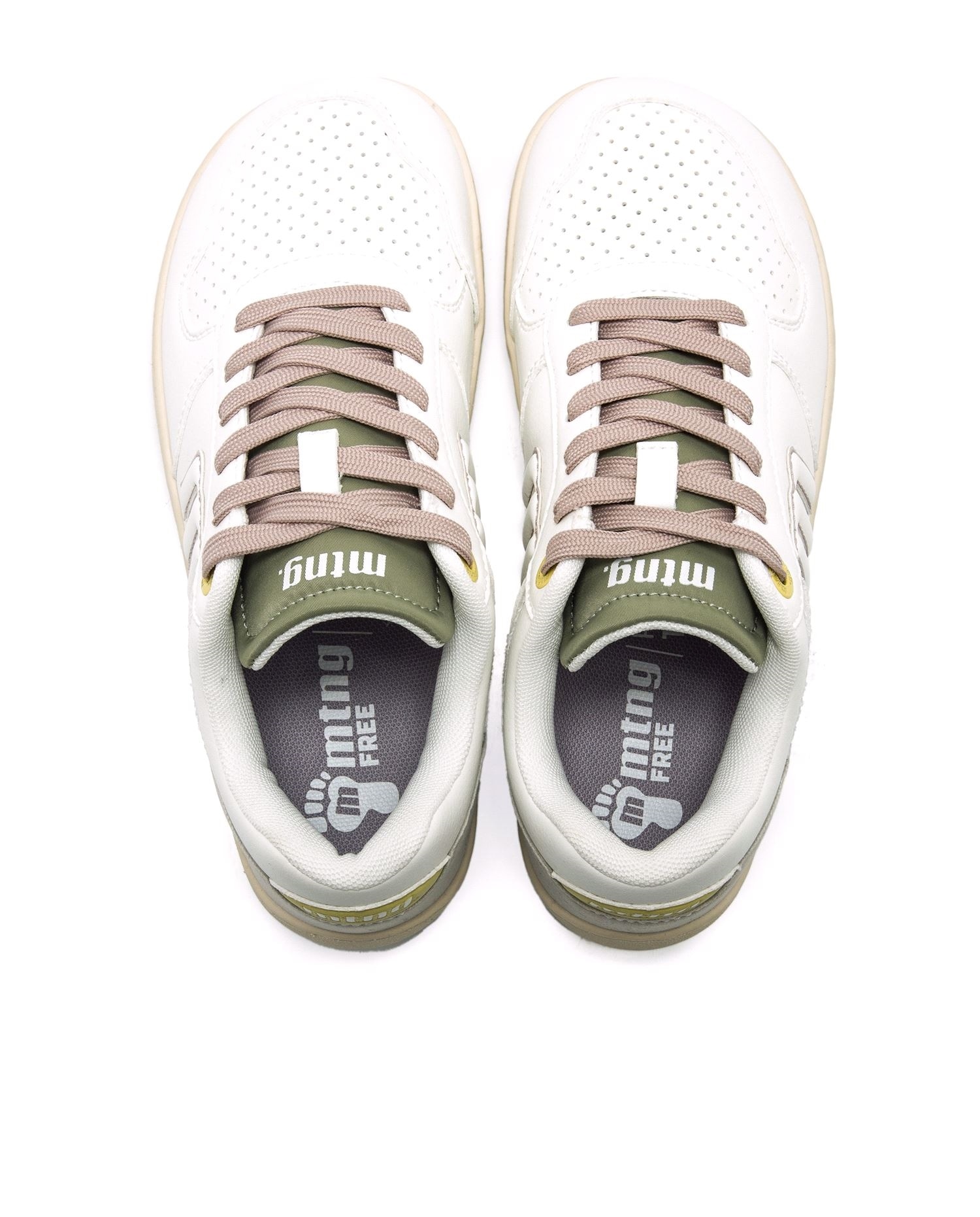 Zapatillas deportivas de mujer con piso respetuoso - Mustang - Crema Crema-8